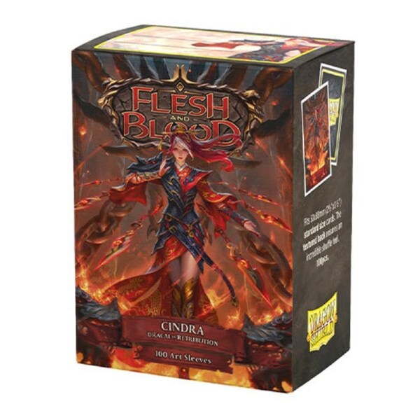 Dragon Shield 100ct Matte Art Flesh and Blood Cindra Dracai of Retribution Sleeves
