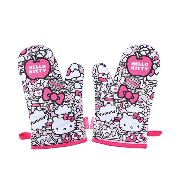 Chefmade x Sanrio Hello Kitty Yummy Tea Time Oven Mitts 2pc