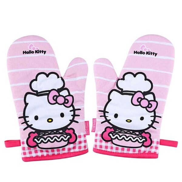 Chefmade x Sanrio Hello Kitty Pastry Chef Oven Mitts 2pc