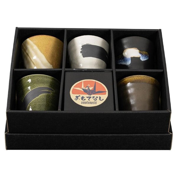 Omotenashi Rakuyouan Set of 5 Tea Cups - 270ml