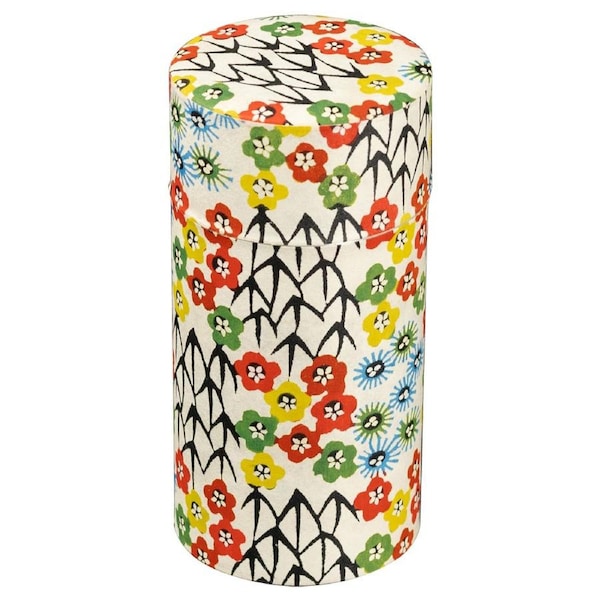 Omotenashi Katazome Hana Tea Canister - 200g