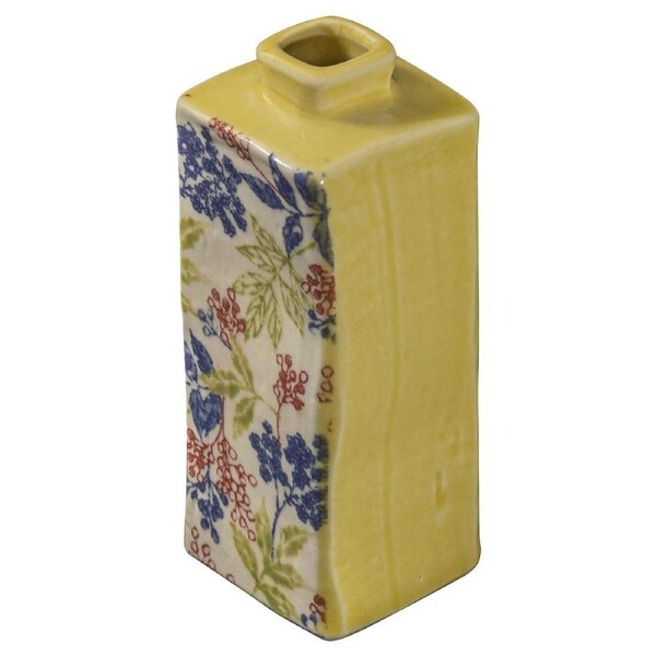 Omotenashi Yellow Rectangle Vase