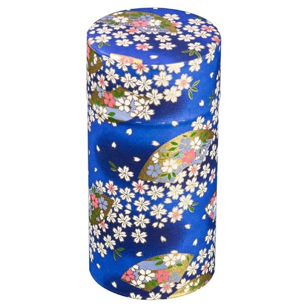 Omotenashi Yuzen Blue Tea Canister - 200g