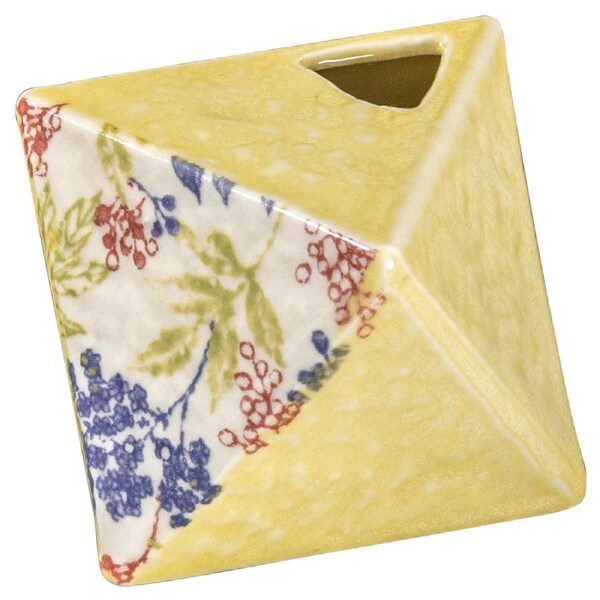 Omotenashi Yellow Triangle Vase