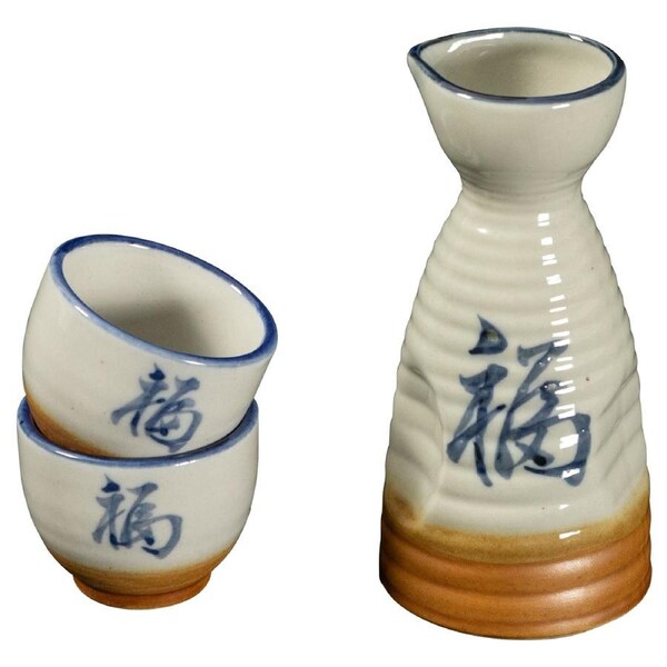 Omotenashi Fuku Sake Set of 3 - 144ml Flask