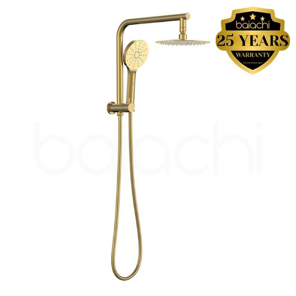 Moreton Round Multi Function Shower Brushed Gold