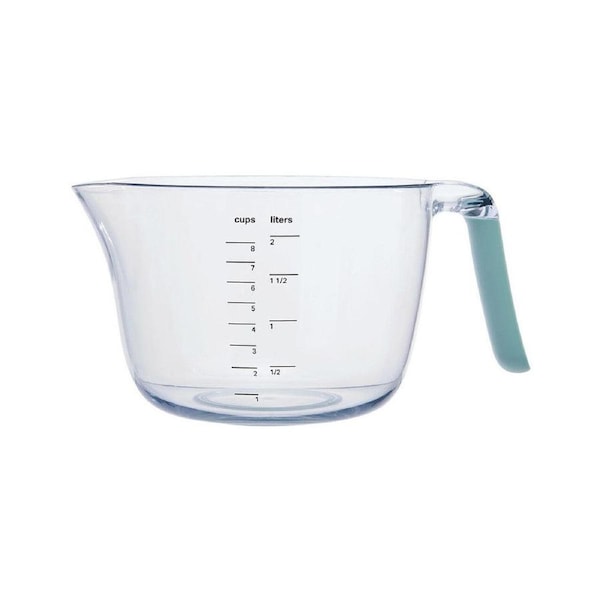 KitchenAid Plastic Mixing & Measuring Bowl w/ Handle Cookware Mineral Water