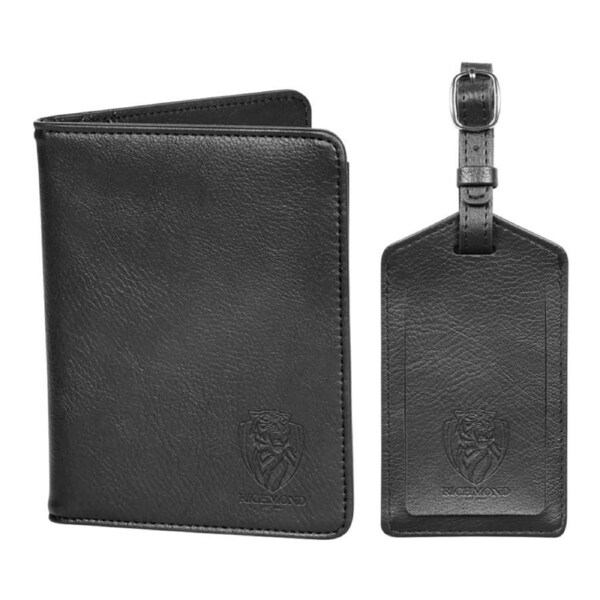 Richmond Tigers AFL PU Leather Passport Holder & Luggage Tag Set