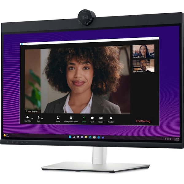 Dell P-Series 27" (16:9) Qhd, Hdmi, Dp, Usb-C(2), Usb(4), H/Adj, Lan, Spkr, W/Cam, 3Yr