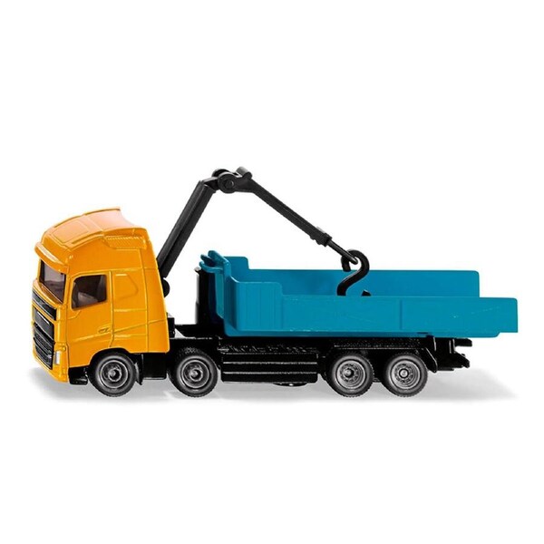 Siku 1:87 Scale Volvo Truck With Hooklift And Crane Diecast Model