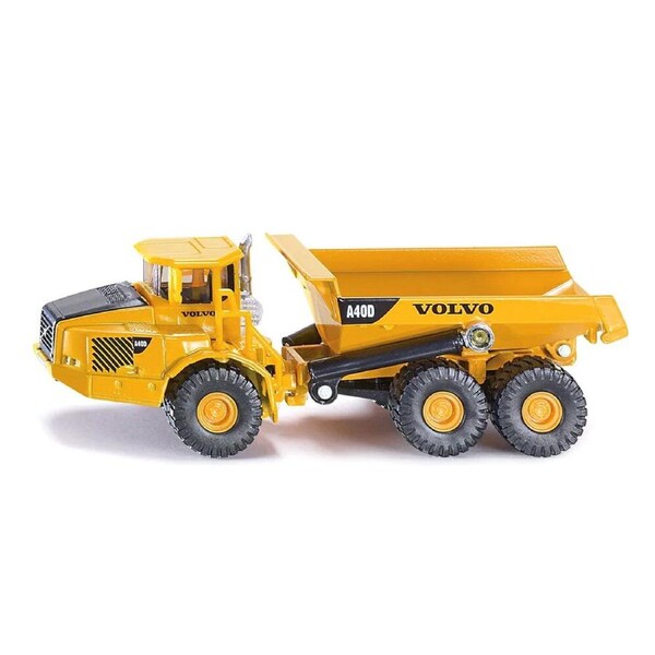 Siku 1:87 Scale Volvo A40D Dumper Truck Yellow Diecast Model