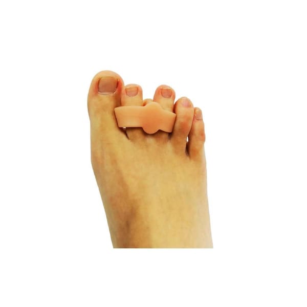 Axign 2 Toe Separator Silicone Bunion Spacer for Plantar Fasciitis - 1 Pair