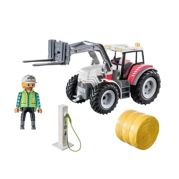 Playmobil Large Tractor With Accessories Playset Model Kids Toy