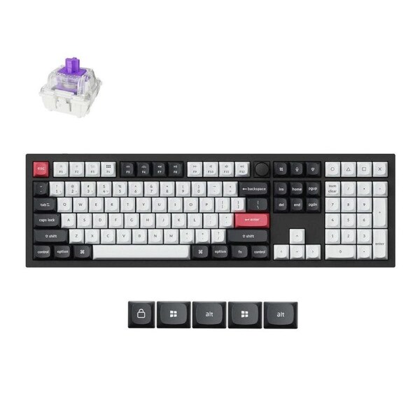 Keychron Q6 HE Magnetic Keyboard (Black) (Gateron Double-Rail Nebula Switch)