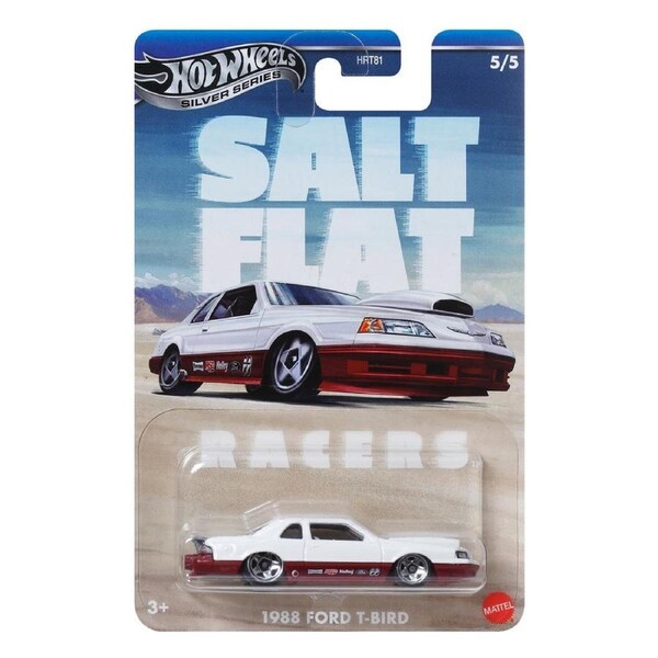 Hot Wheels Silver Series Salt Flat Racers 1988 Ford T-Bird Diecast Car