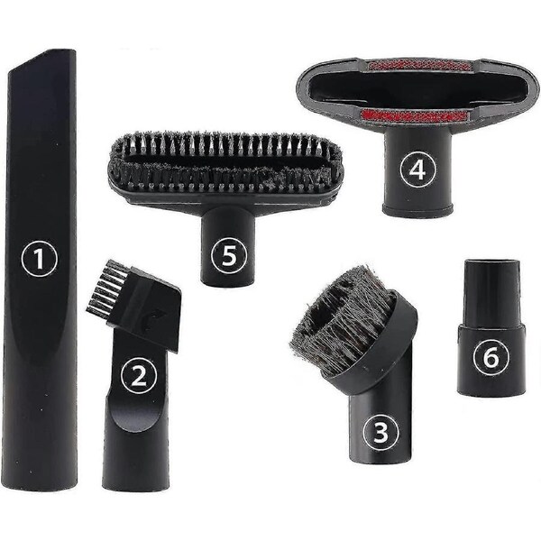 6 Pieces Of Vacuum Cleaner Accessories Suitable For 32mm And 35mm Caliber Vacuum Cleaners For Karcher Rowenta Hoover Xoiture Bosch Miele No Vac