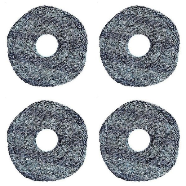 4pcs Washable Vacuum Mopping Pad for Eufy X10 Pro Omni and Eufy X9 Pro Robot Vacuum Replacement Parts Mop Cloth