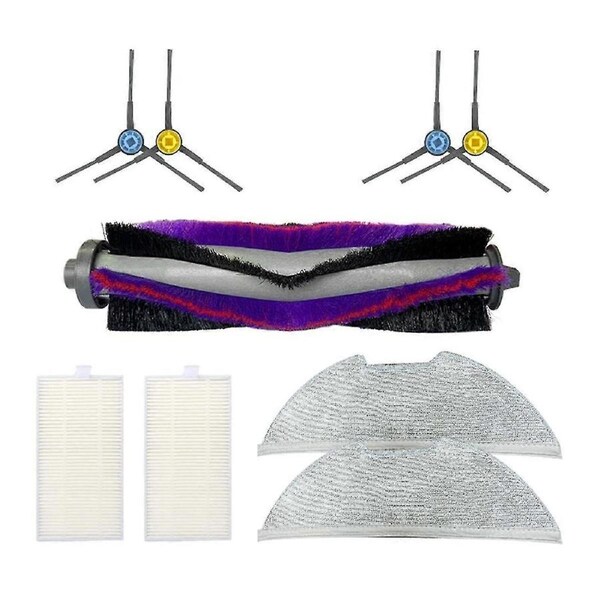 9PCS for M9 EUREKA E10s Robot Vacuum Replacement Parts Accessories Main Side Brush Mop Cloth Hepa