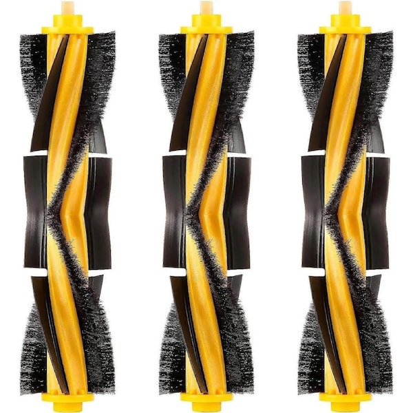 (3pcs) Roller Brushes Main Brush Replacement Parts for Ecovacs DEEBOT OZMO 920 950 T8 AIVI Max T9 T5 N5 N7 N8+ N8 Pro DX55 DX93 Robot Vacuum Cleaner