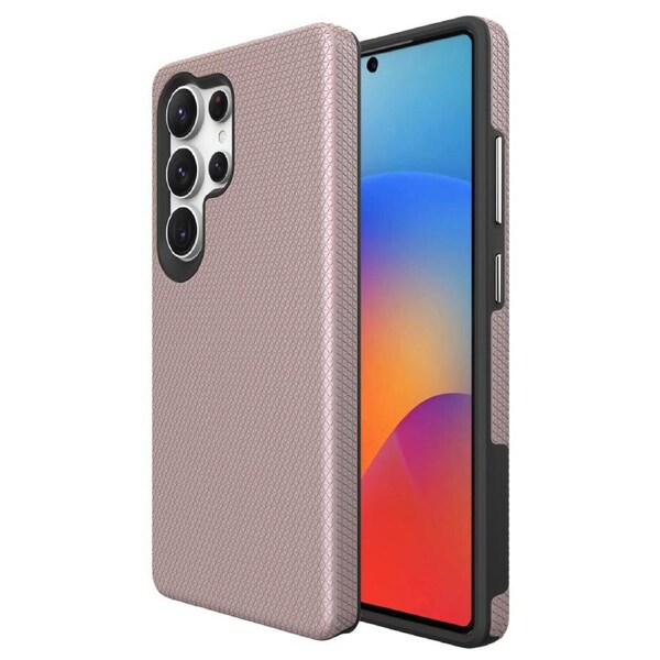 Soka Triangle Case (Suits Galaxy S25 Ultra) - Rose Gold