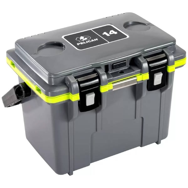 Pelican 13.25L Personal Cooler Portable Ice Box for Camping Fishing Travel Beach