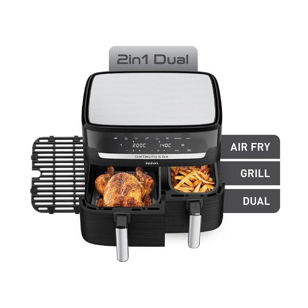 Tefal Dual Easy Fry & Grill Precision XXL Air Fryer EY905N