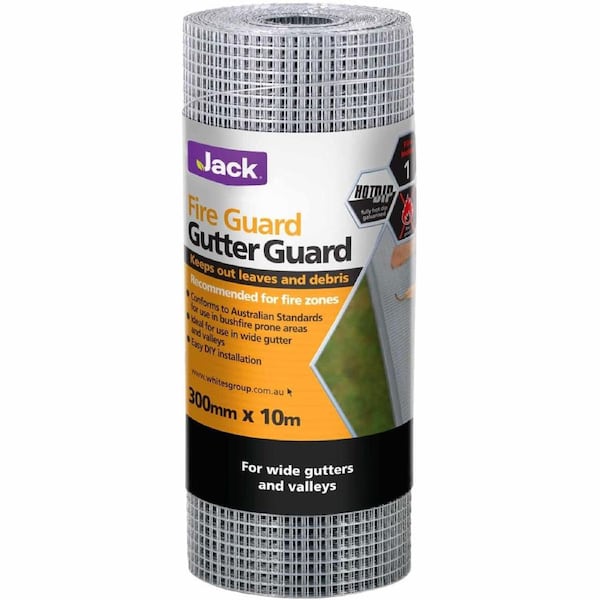 Jack 300mm x 10m Fire Guard Galvanised Gutter Guard - 20003