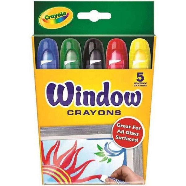 Crayola - Washable Window Crayons 5 Pack