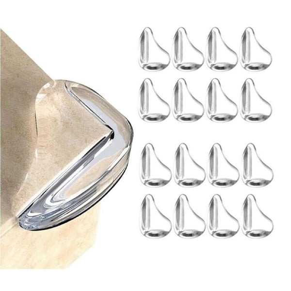 Set of 10pcs Anti-collision corner glass coffee table transparent corner protector