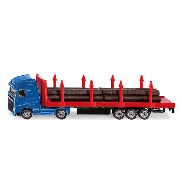 Siku 1:87 Scale MAN Log Transporter Vehicle With Tree Trunks Model Toy