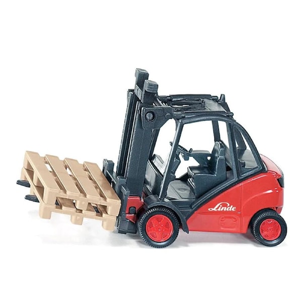 Siku 1:50 Scale Linde Forklift Truck With Two Pallets Model Toy
