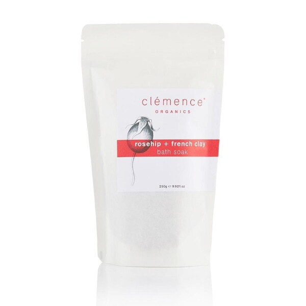 Clemence Organics Rosehip + French Clay Bath Soak 250g
