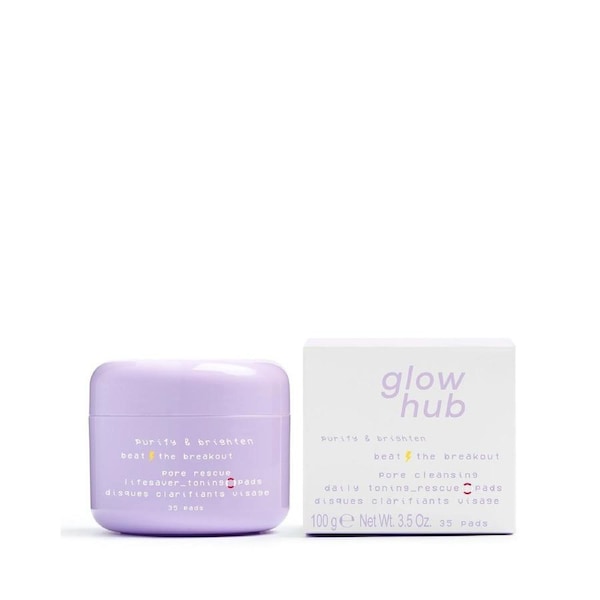 Glow Hub Purify and Brighten Pore RescueToning Pads 35 Pads