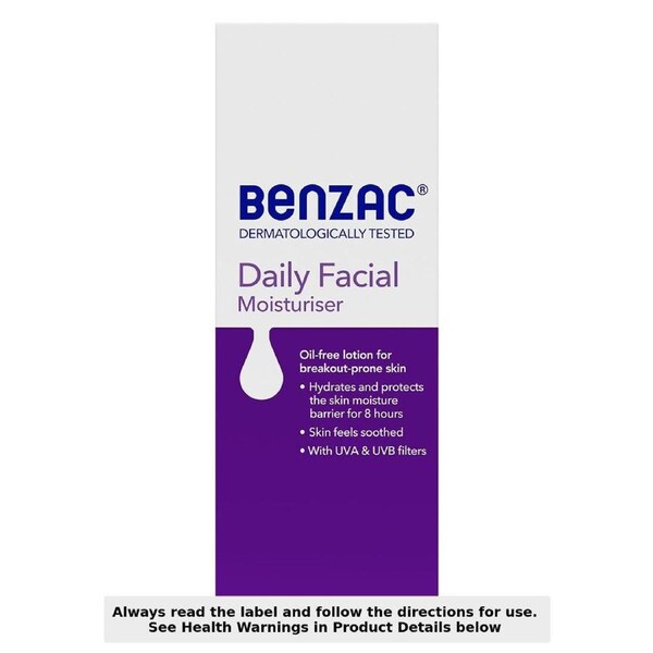 Benzac Daily Facial Moisturiser 118ml