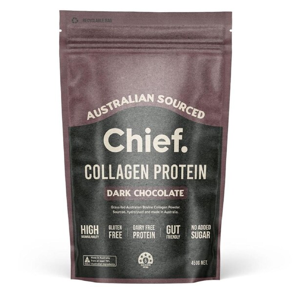 Chief Australian Collagen Protein Powder Dark Choc 450g