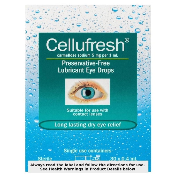 Cellufresh Lubricant Eye Drops Preservative Free 0.4ml x 30 Vials