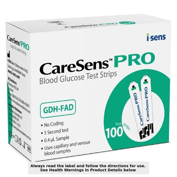 CareSens Pro Blood Glucose Test Strips 100 Pack