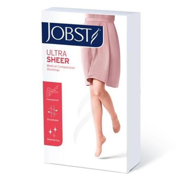 Jobst UltraSheer Compression Stockings Knee High 15-20 mmHg Natural S