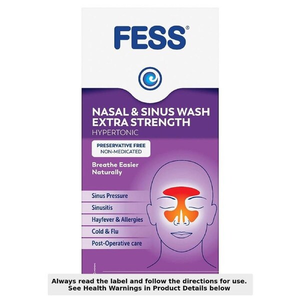 Fess Nasal & Sinus Wash Extra Strength Starter Kit 6 Pack