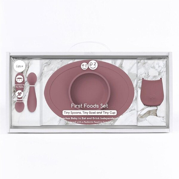 Ezpz Tiny First Foods Set Mauve