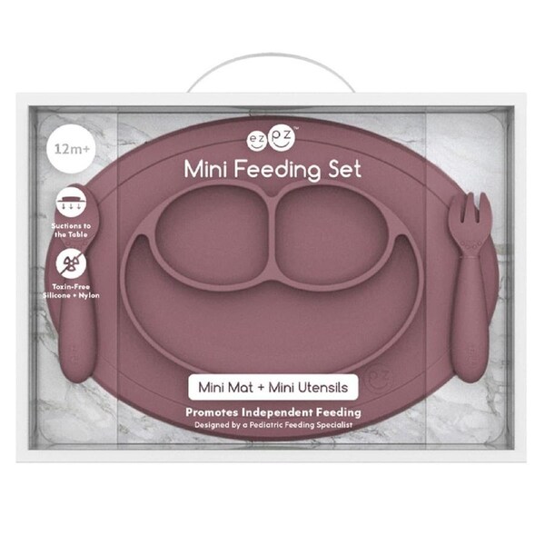 Ezpz Mini Feeding Set Mauve