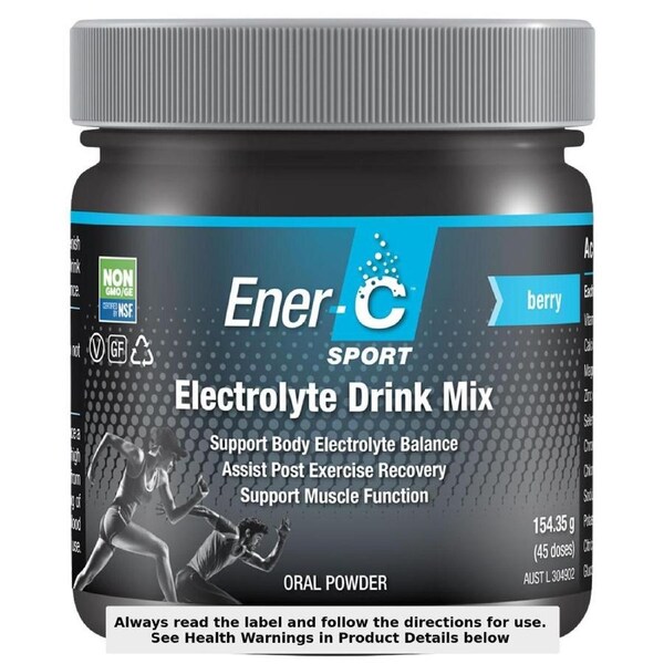 Ener-C Sport Electrolyte Drink Mix Berry Tub 154.35g (45Doses)