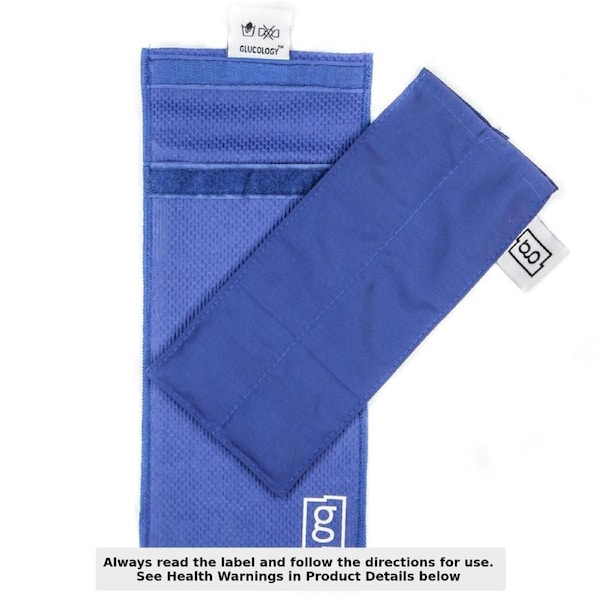 Glucology Duo Insulin Pen Cooling Wallet Blue