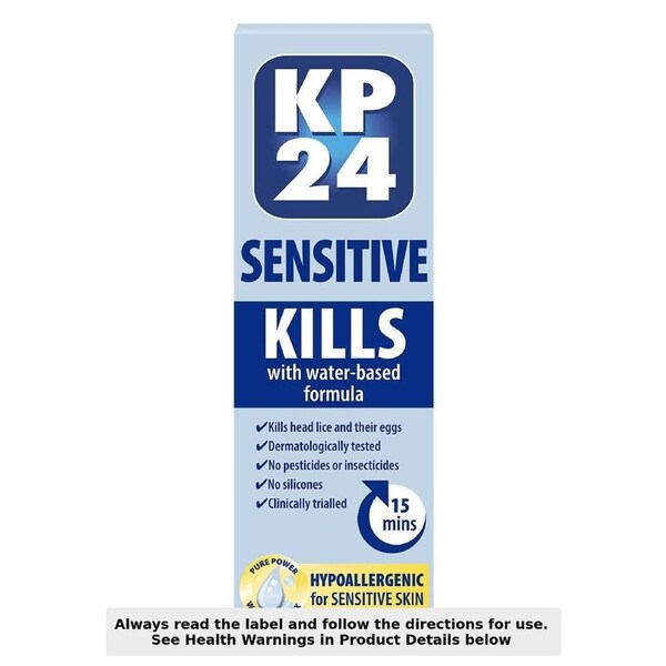 KP24 Sensitive Head Lice Solution + Comb 100ml
