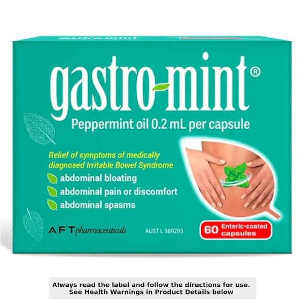 Gastro-mint Peppermint Oil 0.2ml Capsules 60 Pack