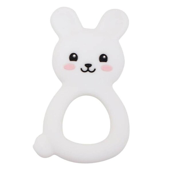 Jellystone Designs Jellies Bunny Baby Teether White