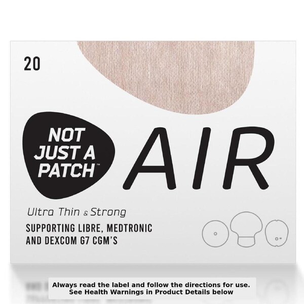 Not Just A Patch CGM Sensor Patch Air Tan 20 Pack