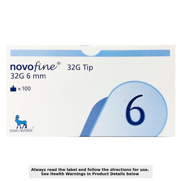 Novofine Pen Needle 32G x 6mm 100 Needles