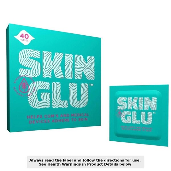 Not Just A Patch Skin Glu Pre CGM Patch Skin Wipes 40 Pack