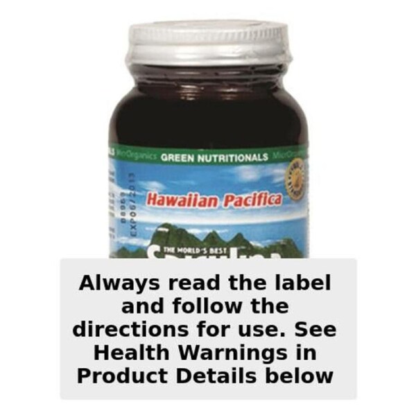 Green Nutritionals Hawaiian Pacifica Spirulina 100 Tablets